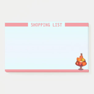 Post-it® Liste de courses personnalisée et corbeille de fru
