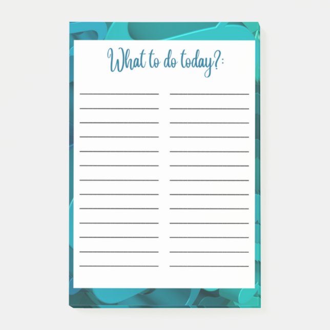 POST-IT® LISTE DE QUOI FAIRE : (Devant)