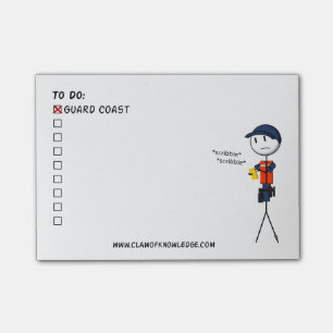 Post-it® Liste de remue-ménage de la garde côtière petite