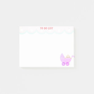 Post-it® Liste de tâches personnalisée et poussette