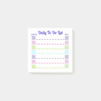 Post-it® Liste de tâches quotidiennes Notes à ordre