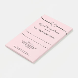 Post-it® Liste des cheveux rose et noir Votre prochain rend