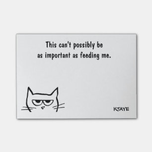 Post-it® Liste des choses à faire - Alimenter Chat en col