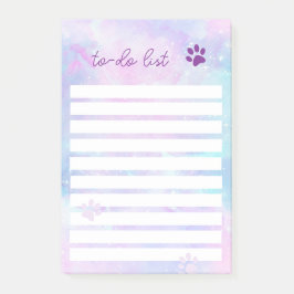 Post-it® Liste des Empreintes de pattes d'animaux de compag