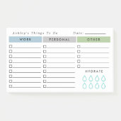 Post-it® Liste des organisateurs quotidiens minimalistes de