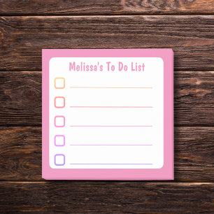 Post-it® Liste des tâches à faire en rose