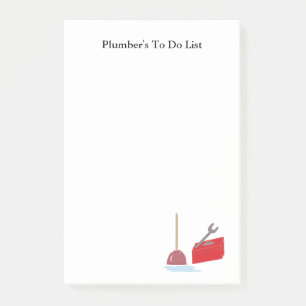 Post-it® Liste des tâches du plombier