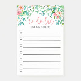 Post-it® Liste des tâches linéaires monogrammées de Paradis