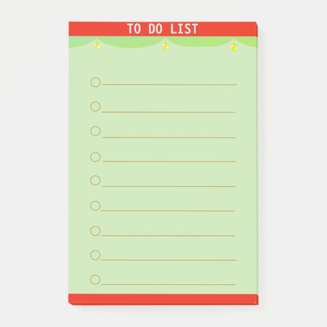 Post-it® Liste Personnalisable (Devant)