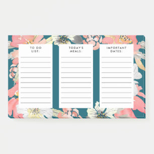 Post-it® liste repas plan dates importantes aquarelle
