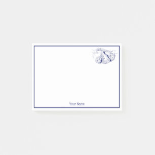Post-it® Lithographie de dessin de Sloth #1 bleu