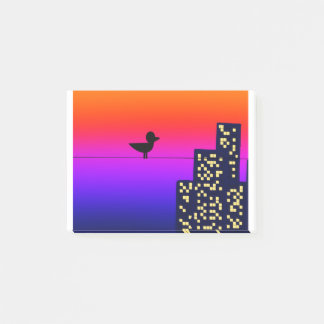 Post-it® Little Bird dans la grande ville