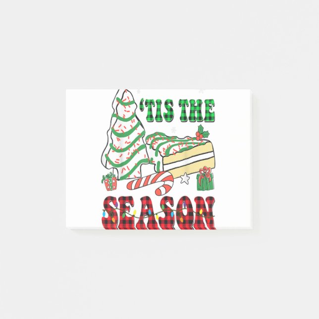 Post-it® Little Tis' Season Christmas Tree Cakes Debbie (Devant)