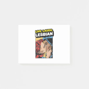 Post-it® Live Laugh Lesbian