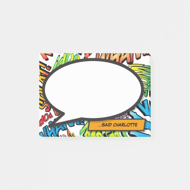 Post-it® Livre de bande dessinée moderne et tendance (Devant)
