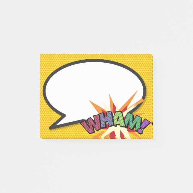 Post-it® Livre de bande dessinée Pop Art Discours Bubble WH (Devant)