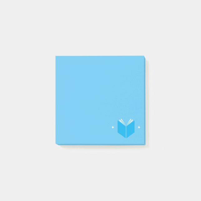 Post-it® Livre Lover Post It Notes / bleu (Devant)