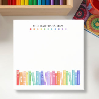 Post-it® Livres de couleurs arc-en-ciel pour enseignante de