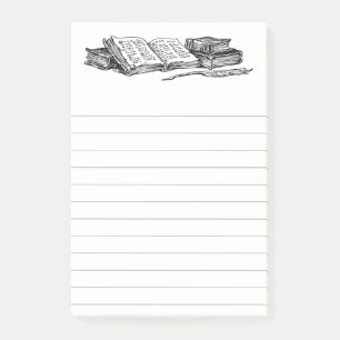 Post-it® Livres vintages et qualité d'écriture avec des lig
