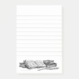 Post-it® Livres vintages et qualité d'écriture avec des lig