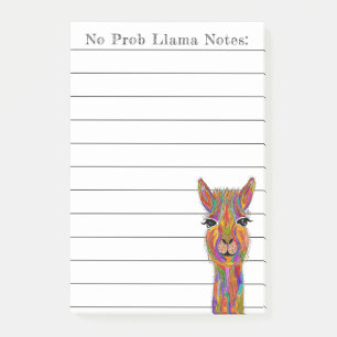 Post-it® Llama Alpaca mignonne et colorée