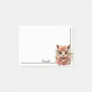 Post-it® Llama Floral Ajouter Destinataires Nom Office Cade
