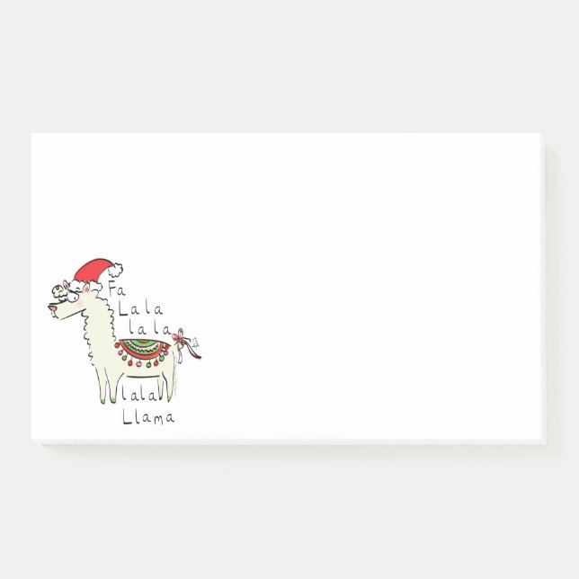 Post-it® Llama Mignon Drôle Noël Vacances Enfants (Devant)