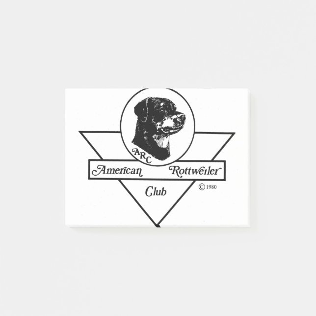 Post-it® Logo américain de club de rottweiler (Devant)
