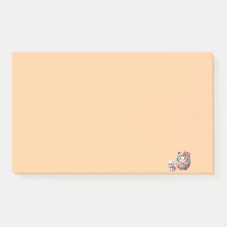 Post-it® Logo de Daruma japonais mignon avec l'amour des ch