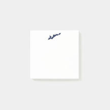 Logo de Fishers Island Post-its - bleu