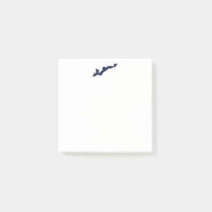 Post-it® Logo de Fishers Island Post-its - bleu