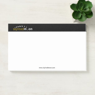 Post-it® Logo de la lune vue 10X6