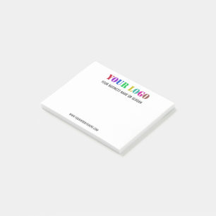 Post-it® Logo de l'entreprise personnalisée et promotion du