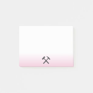 Post-it® Logo de marteau de roche de géologue