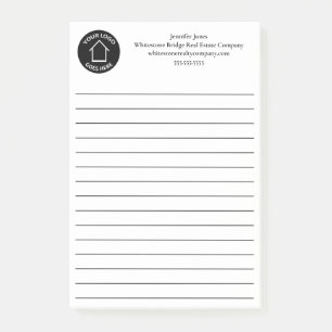 Post-it® Logo d'entreprise immobilière Realtor personnalisé