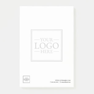 Post-it® Logo d'entreprise personnalisé avec texte personna