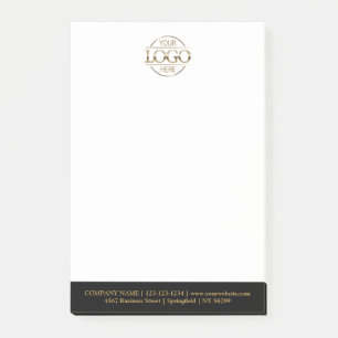 Post-it® Logo d'entreprise personnalisé Élégant Simple Prof