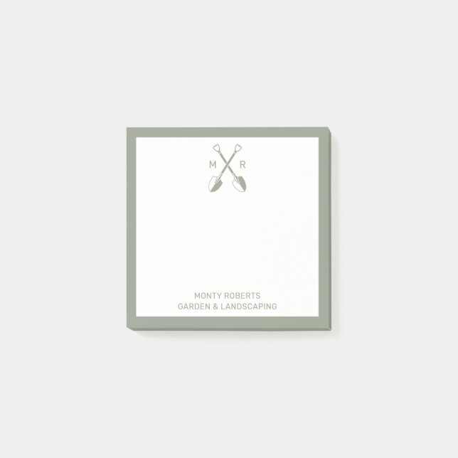 Post-it® Logo des pique-niques croisées vertes Notes de pos (Devant)