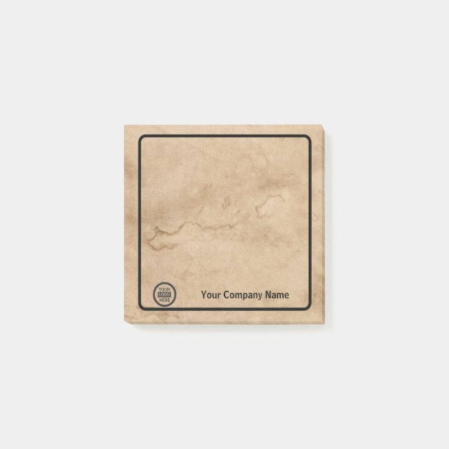 Post-it® Logo et informations de l'entreprise | Arrière - p (Devant)