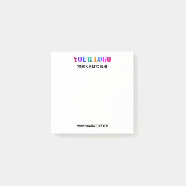 Post-it® Logo et texte personnalisés Notes collantes person (Devant)