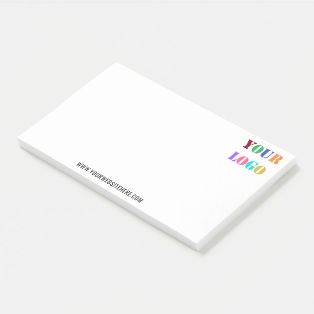 Post-it® Logo personnalisé et promotion du texte (Incliné)