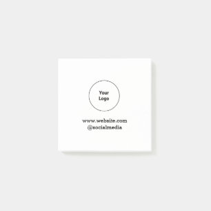 Post-it® Logo personnalisé simple et élégant ici sociét