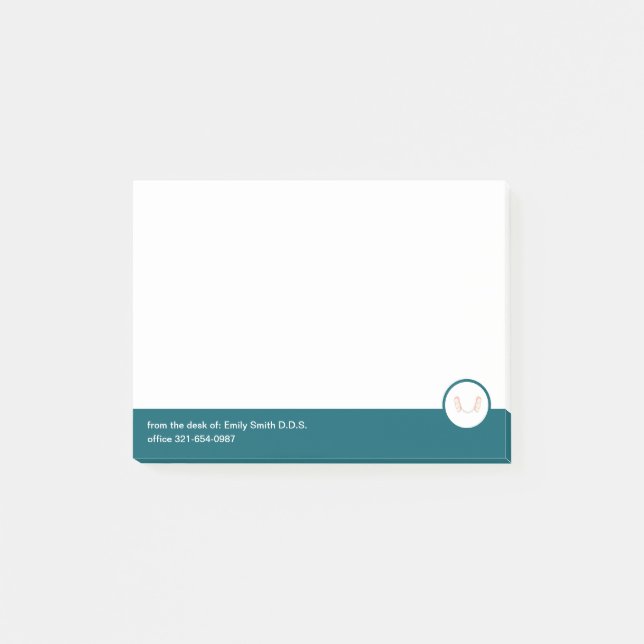Post-it® Logo pour dentiste (Devant)