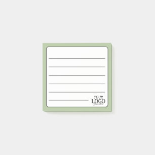 Post-it® Logo Simple Sage Green Lined