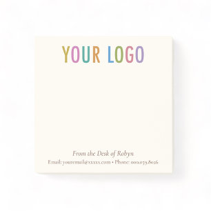 Post-it® Logo sur mesure Ecru Cream De la part de