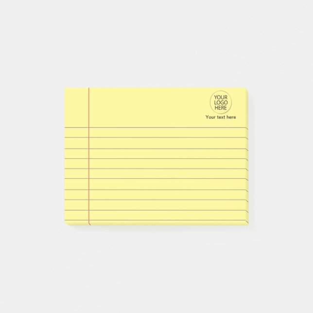 Post-it® Logo Texte Business Linked School Carnet Papier (Devant)