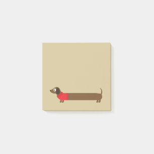 Post-it® Longue illustration mignonne de teckel