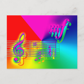 Post it Loud Postkarte