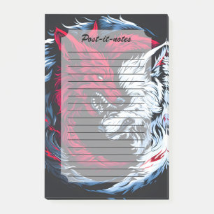 Post-it® Loup lunaire double sauvage