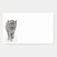 Loup noir en colère dans la neige, hiver sauvage